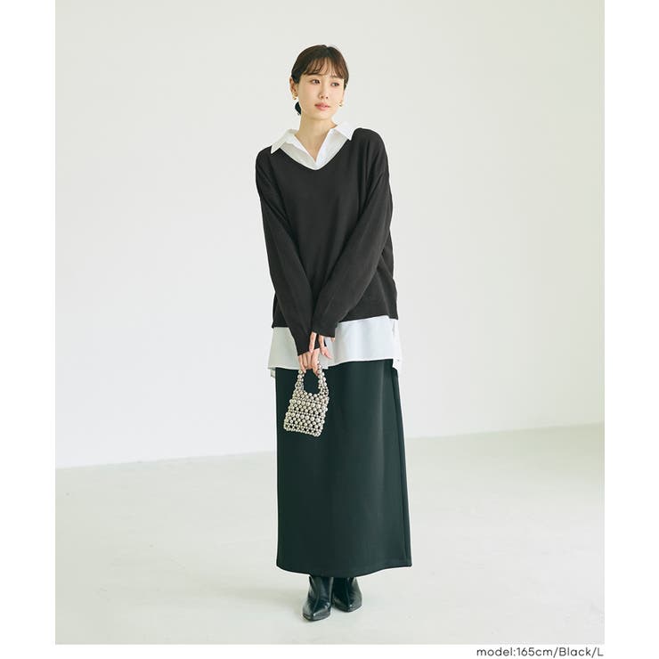【RICH KNIT】Ｖネックプルオーバー | coca | 詳細画像8 