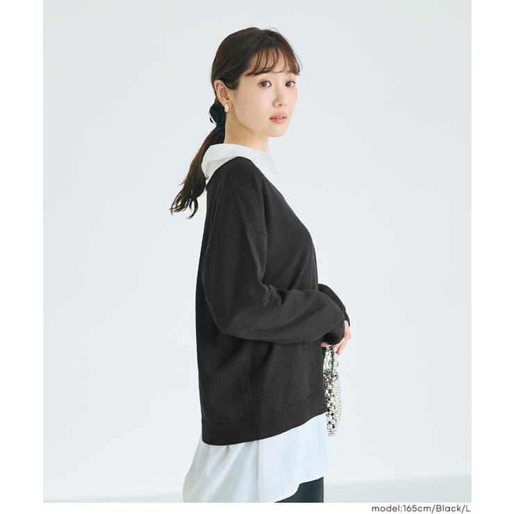 【RICH KNIT】Ｖネックプルオーバー | coca | 詳細画像9 