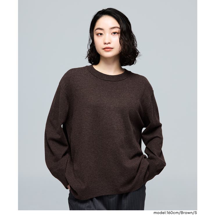 【RICH KNIT】クルーネックオーバーサイズプルオーバー  | coca | 詳細画像11 
