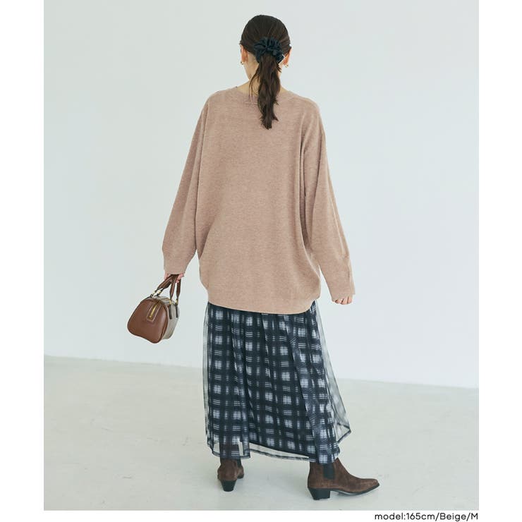 【RICH KNIT】クルーネックオーバーサイズプルオーバー  | coca | 詳細画像17 