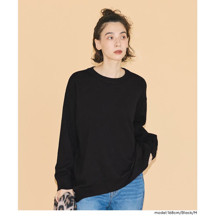 【RICH KNIT】クルーネックオーバーサイズプルオーバー  | coca | 詳細画像3 