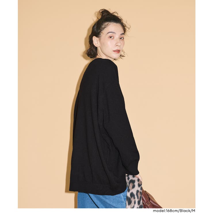 【RICH KNIT】クルーネックオーバーサイズプルオーバー  | coca | 詳細画像4 