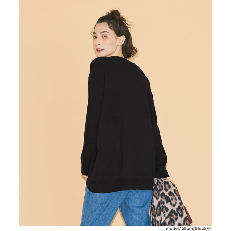【RICH KNIT】クルーネックオーバーサイズプルオーバー  | coca | 詳細画像6 
