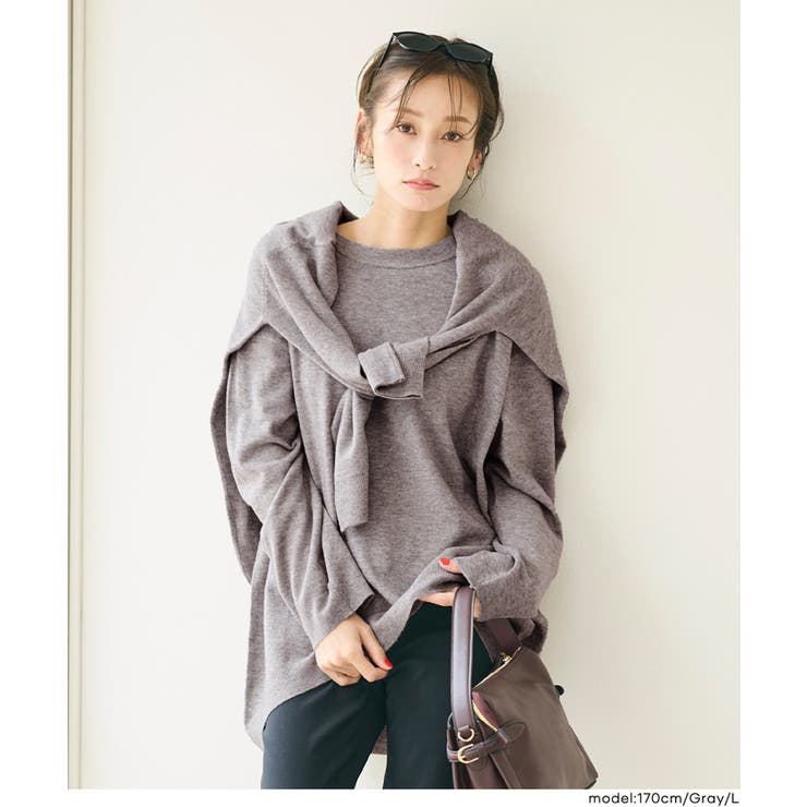 【RICH KNIT】クルーネックオーバーサイズプルオーバー  | coca | 詳細画像7 