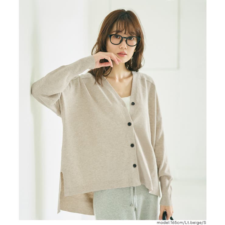 【RICH KNIT】Vネックドルマンカーディガン | coca | 詳細画像11 