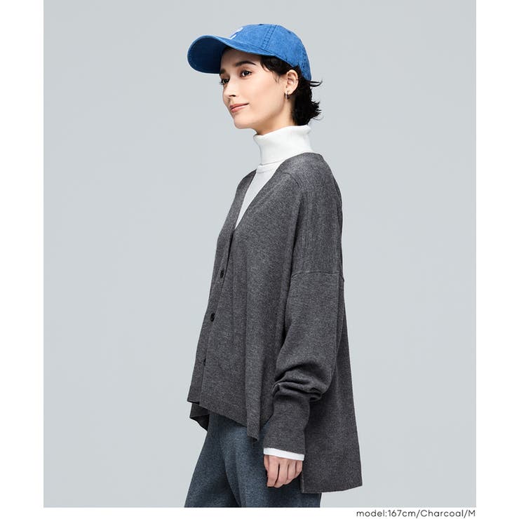 【RICH KNIT】Vネックドルマンカーディガン | coca | 詳細画像4 