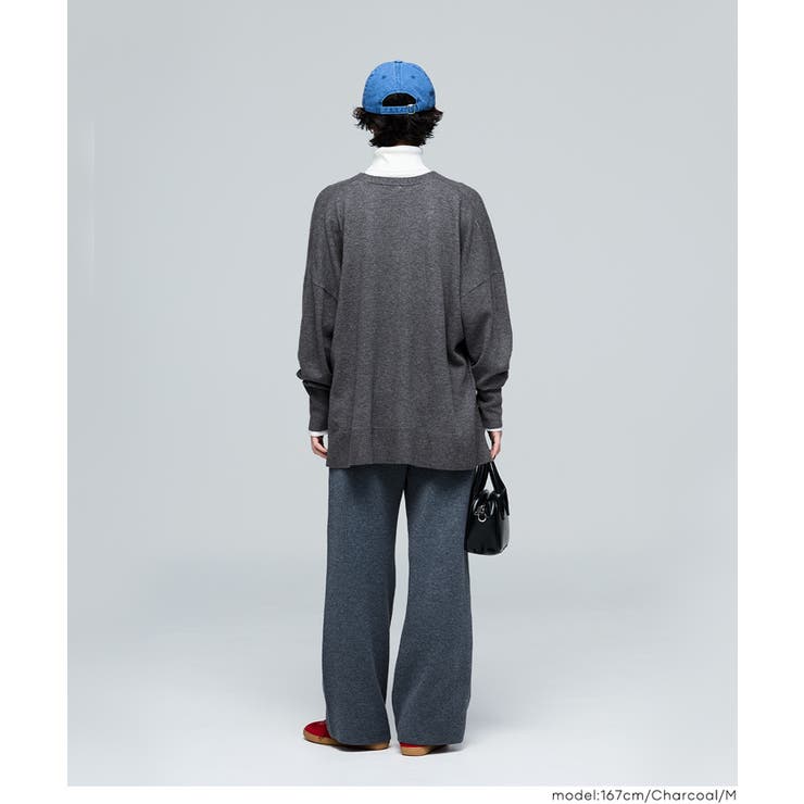 【RICH KNIT】Vネックドルマンカーディガン | coca | 詳細画像5 