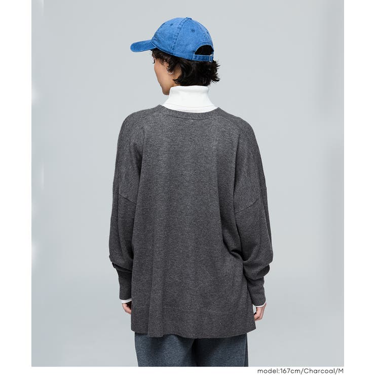 【RICH KNIT】Vネックドルマンカーディガン | coca | 詳細画像8 