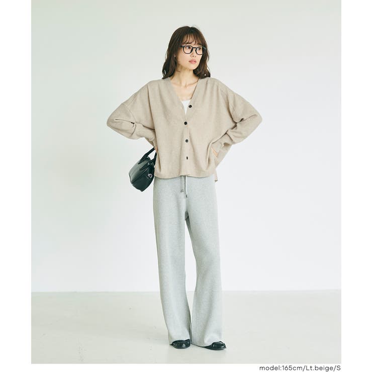【RICH KNIT】Vネックドルマンカーディガン | coca | 詳細画像9 