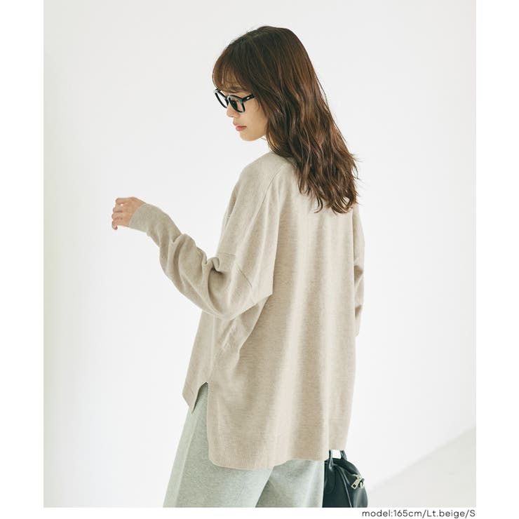 【RICH KNIT】Vネックドルマンカーディガン | coca | 詳細画像10 