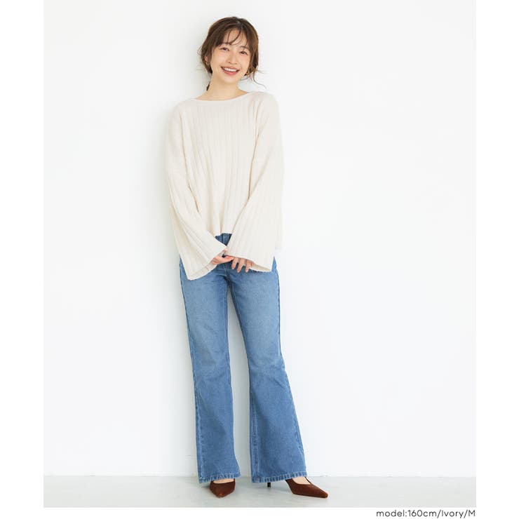 ウールミックスワイドシルエットニットトップス | coca | 詳細画像5 