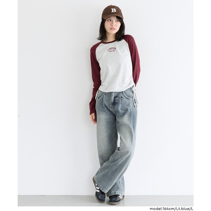 デニムタックパンツ(01-260511402-69) | coca | 詳細画像2 