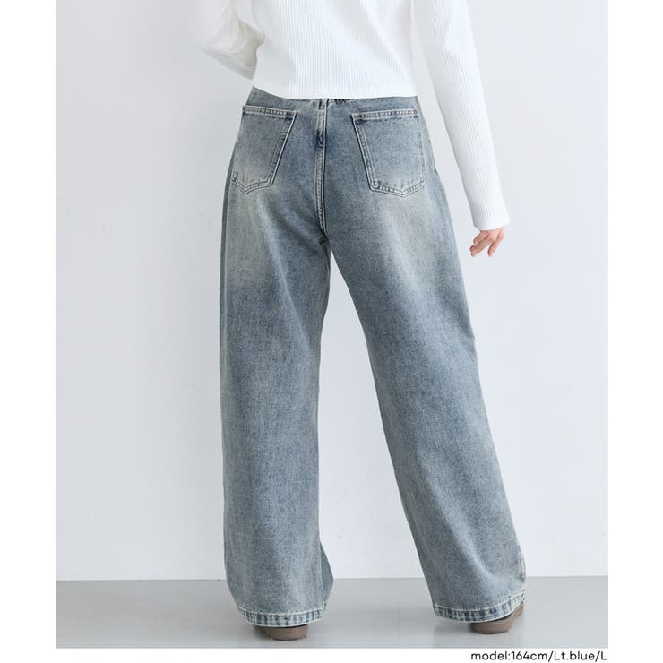 デニムタックパンツ(01-260511402-69) | coca | 詳細画像6 