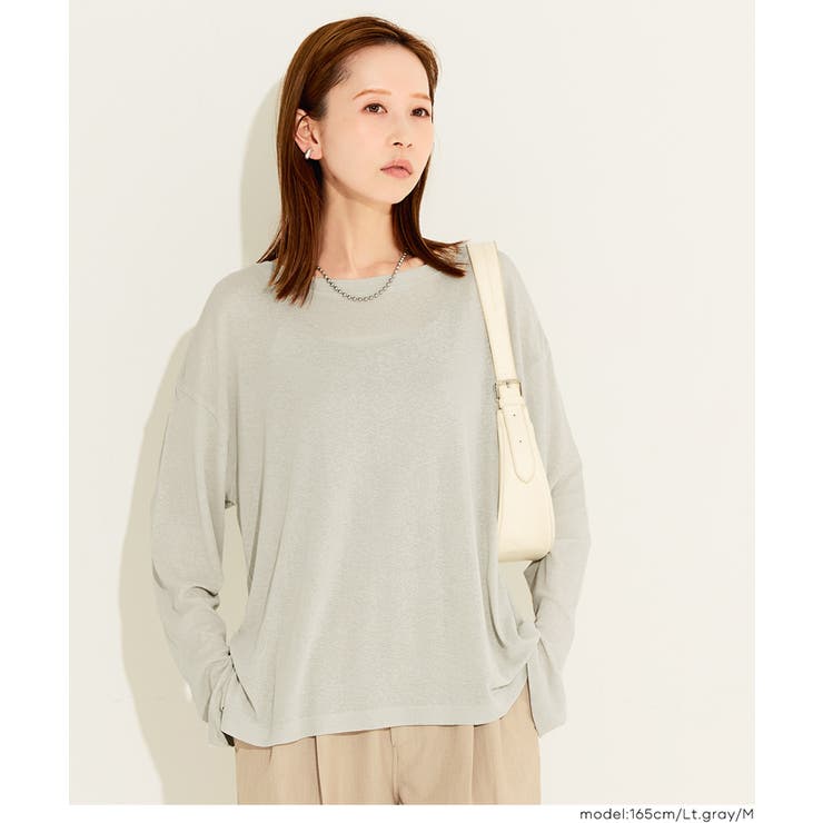 [Lt.gray] | 〈予約開始〉〈26ss新色登場〉シアージョーゼットオーバーTシャツ | coca