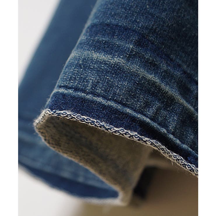 デニムライク大人スウェットマキシスカート 大石参月さん着用(デニムスカート フレア | coca | 詳細画像8 