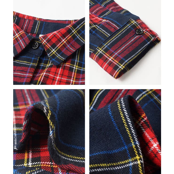 コーデに映えるベーシックチェックシャツ トップス ネルシャツ 品番 Pa Coca コカ のレディース ファッション通販 Shoplist ショップリスト