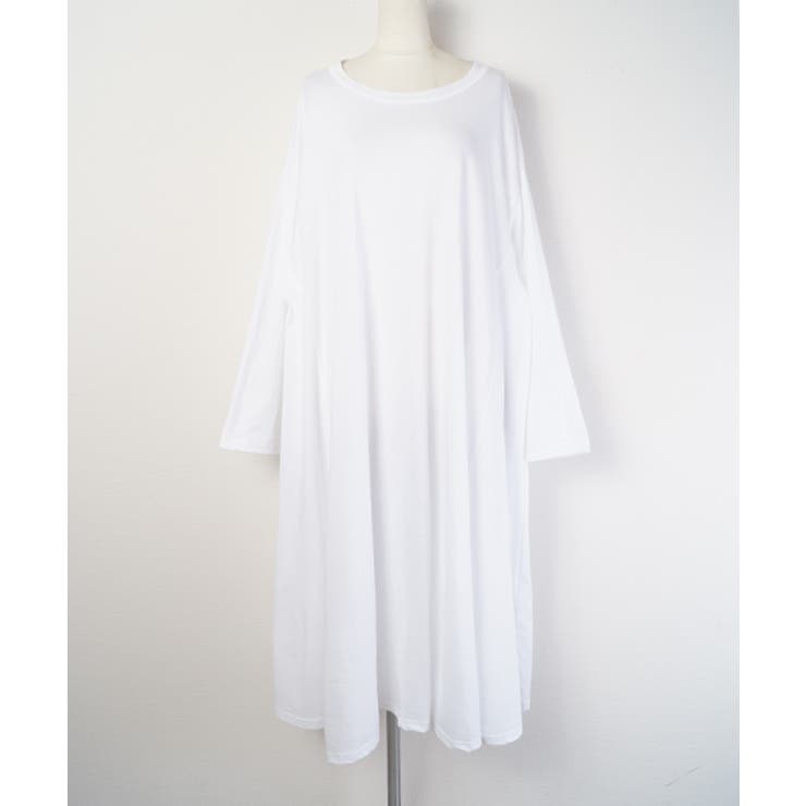 ビッグサイズゆったりロングワンピース(トップス 綿100％ マタニティ