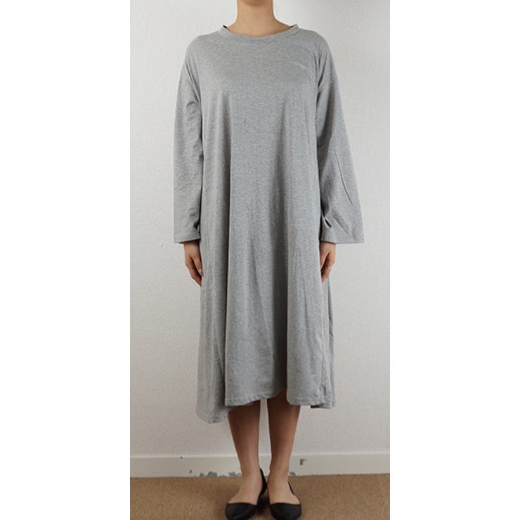 ビッグサイズゆったりロングワンピース(トップス 綿100％ マタニティ