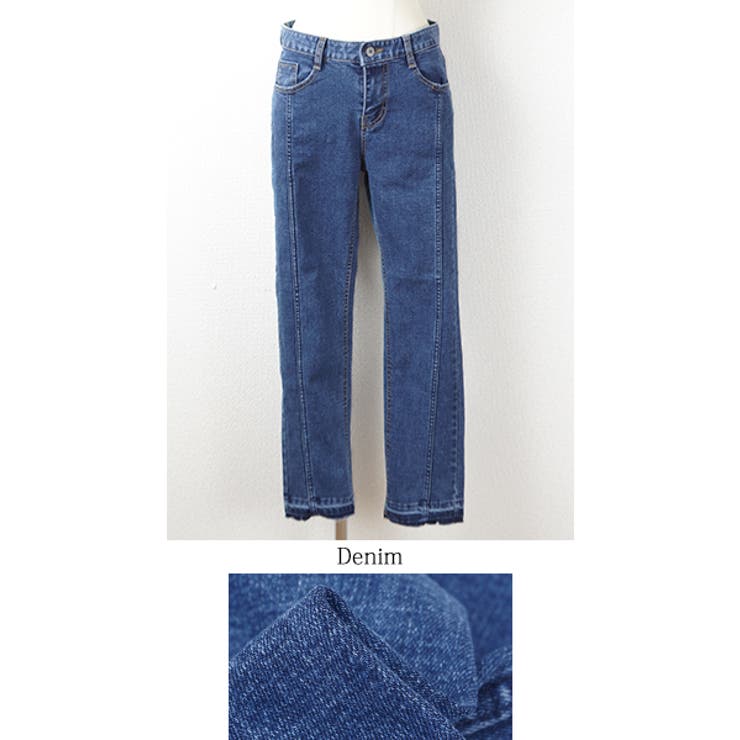 【新品未使用タグ付き】センターシームデニムパンツ MUHET ジーンズ センターシームデニムパンツ メンズ レディース
