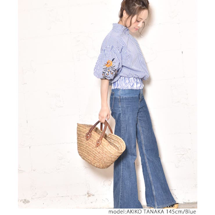 【再入荷】【田中亜希子さん着用】花柄刺繍バルーンスリーブブラウス(フリルカラー … | coca | 詳細画像6 