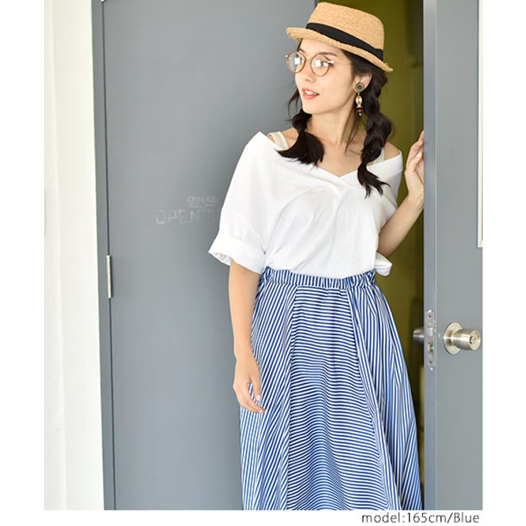 marimekko ストライプ フレアスカート M 2023SS】marimekko マリメッコ/ Folka Maalis スカート