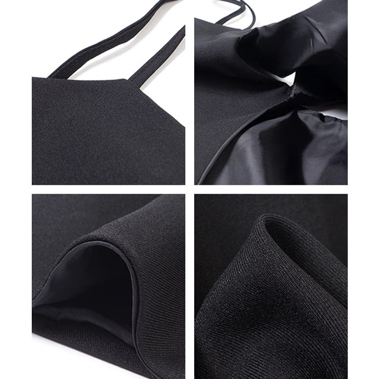 フロントねじれショート丈ビスチェ(トップス キャミソール 重ね着 | coca | 詳細画像3 