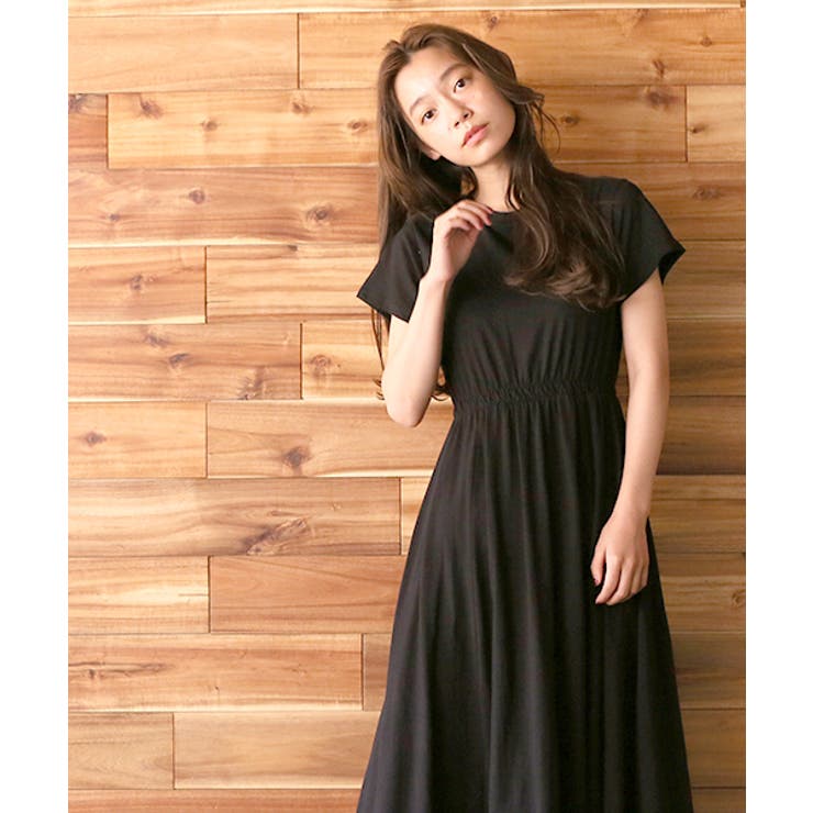 ＭＭ6 マルジェラ 黒カットソーワンピース 半袖 フレア ブラック カットソーワンピース 半袖 フレア MM6 マルジェラ