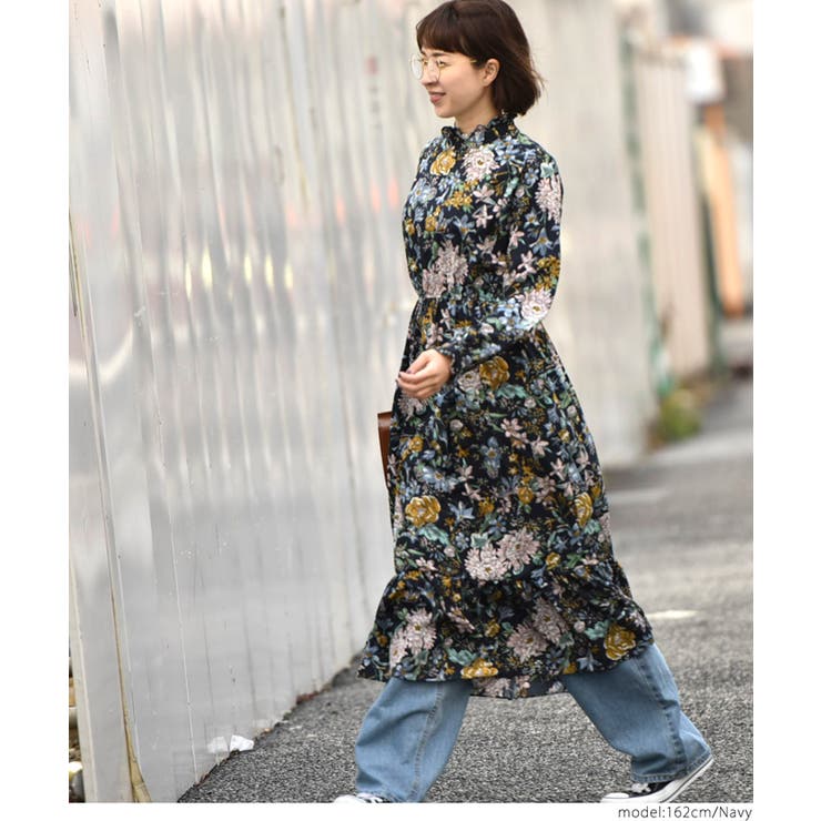 未使用　FRAY I.D RAY 花柄フリル袖マキシワンピース 未使用 FRAY I.D RAY 花柄フリル袖マキシワンピース - メルカリ