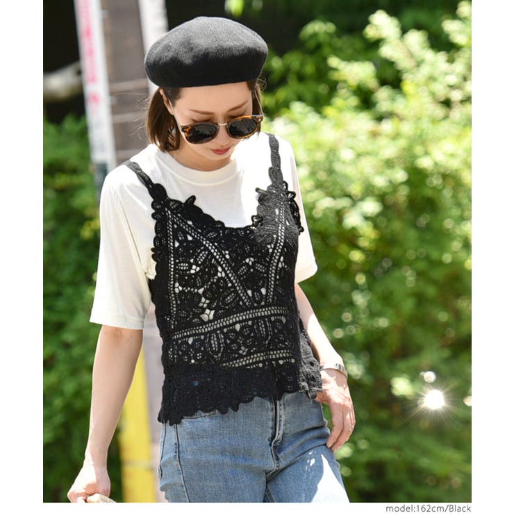 クラシカルフラワーレースビスチェ[品番：PA000009005]｜coca（コカ