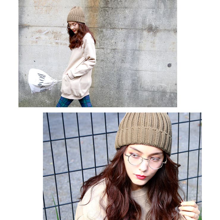 太畝リブ編みニット帽 | coca | 詳細画像13 