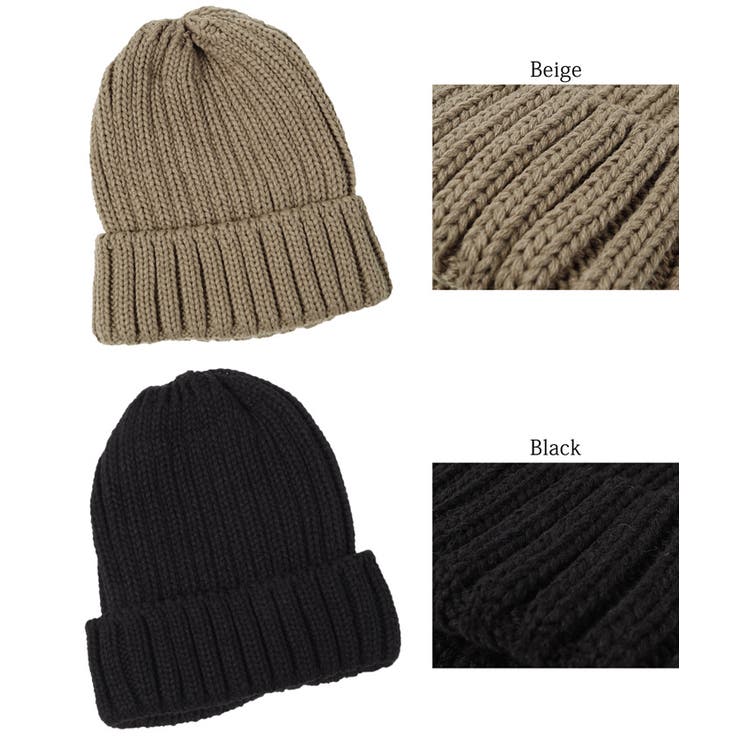 太畝リブ編みニット帽 | coca | 詳細画像17 