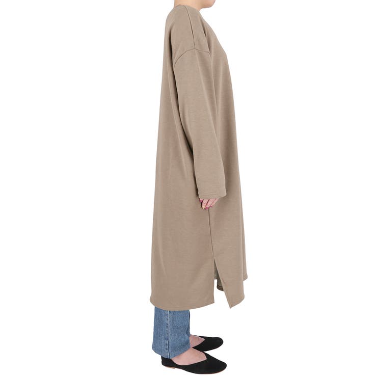 微裏起毛やわらかスウェットワンピース(ロングワンピース 長袖 無地 | coca | 詳細画像5 