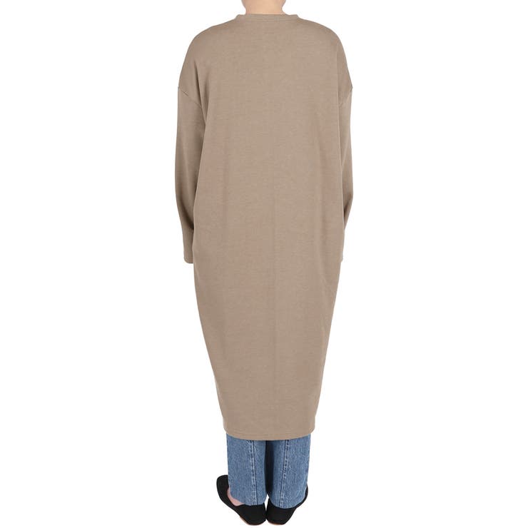 微裏起毛やわらかスウェットワンピース(ロングワンピース 長袖 無地 | coca | 詳細画像6 