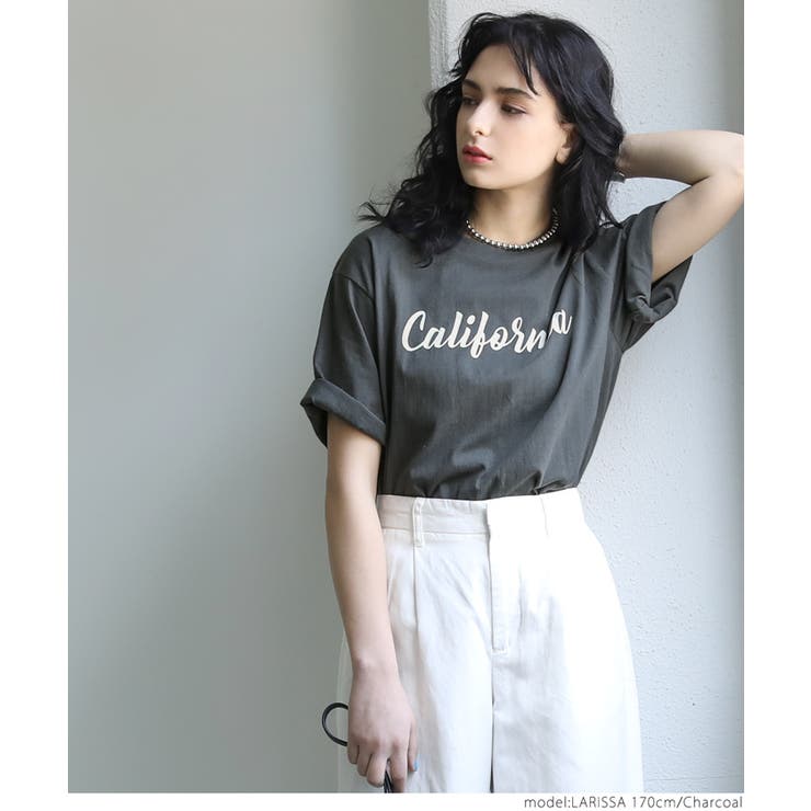 ［Charcoal］ | プリントロゴTシャツ | coca