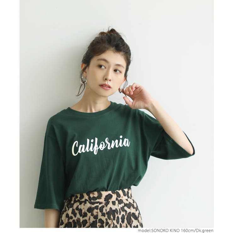 ［Dk.green］ | プリントロゴTシャツ | coca