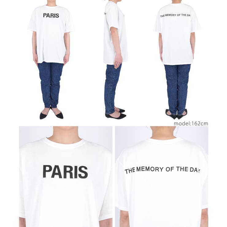 LA SEMAINE Paris 売れ筋商品|||ラ セメーヌ パリ Tシャツ トップス レディース Tops White PARISロゴTシャツ[品番：PA000010887]｜coca（コカ）の