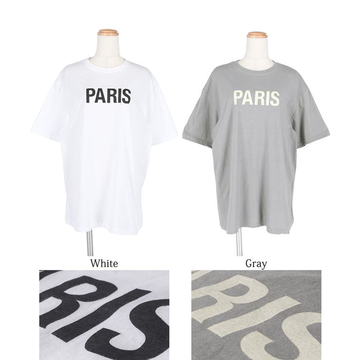 LA SEMAINE Paris 売れ筋商品|||ラ セメーヌ パリ Tシャツ トップス レディース Tops Beige 天竺スモールプリントTシャツ tシャツ レディース[品番