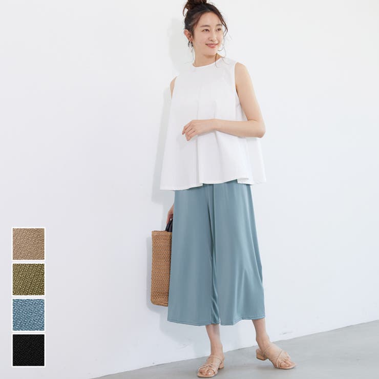 ワイドパンツ レディース とろみ[品番：PA000011024]｜coca（コカ）のレディースファッション通販｜SHOPLIST（ショップリスト）