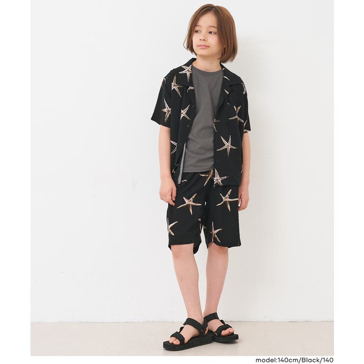 親子お揃いレーヨンヒトデハーフパンツ キッズ | coca | 詳細画像3 