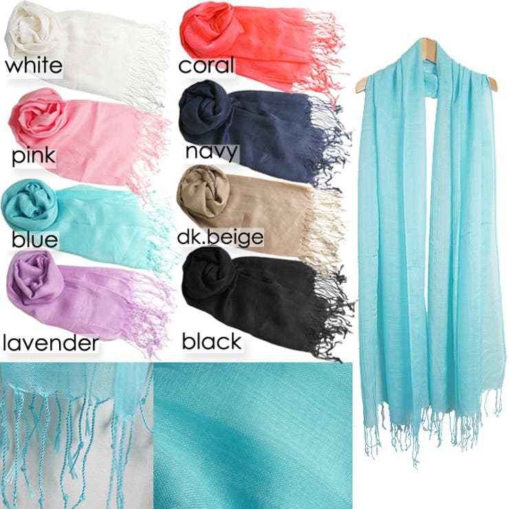 8colorsシンプル大判ストール♪コーデの差し色にできるプチプライススカーフ♪… | coca | 詳細画像3 