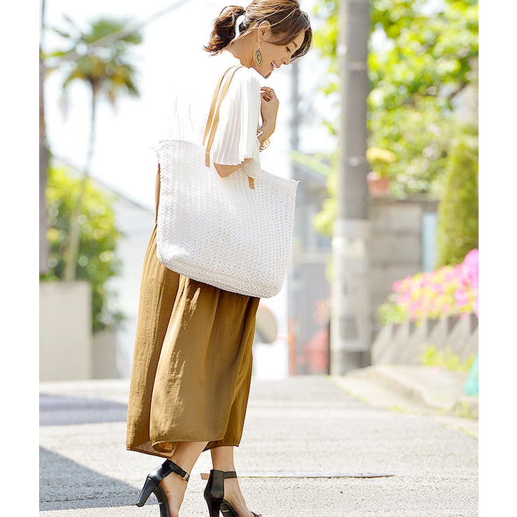 レディース　ベージュ 編み込みトートバッグ 楽天市場】編み込みトート バッグの通販