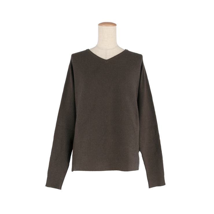 シリーズ累計79万枚突破！しっとり柔らかな素材のドルマンVネックニット | coca | 詳細画像10 