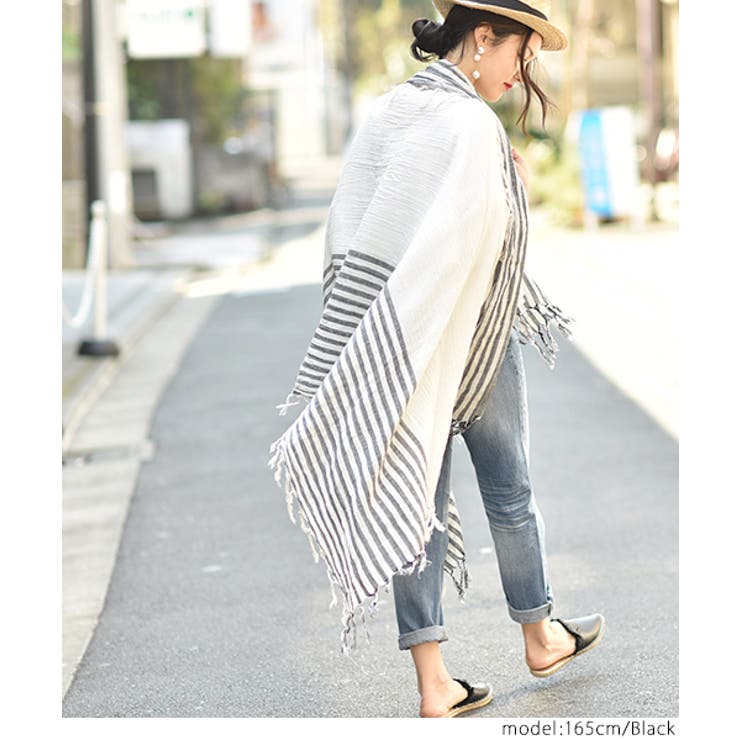 白黒無常　スカーフ　セット 大判スカーフ／JAPAN QUALITY／シルクツイル／ジオメトリック | SUIT