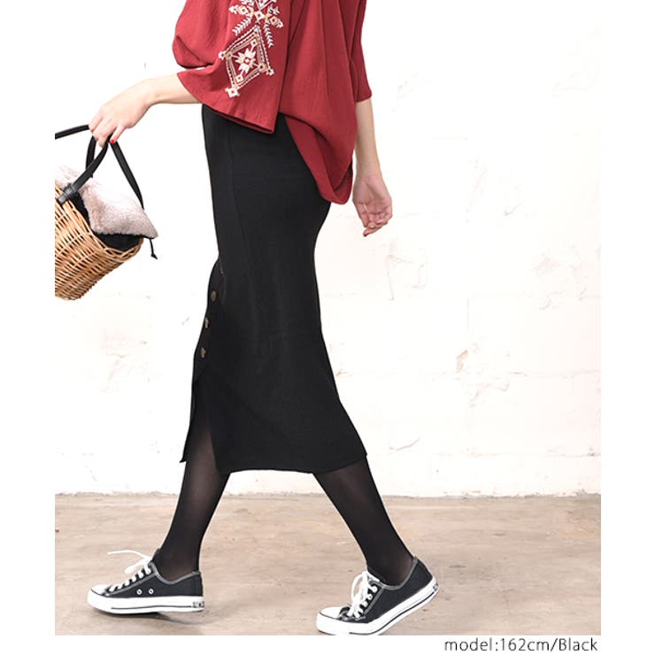 VOL.107 ファッション FENDI ロゴベロア調 タイトスカート