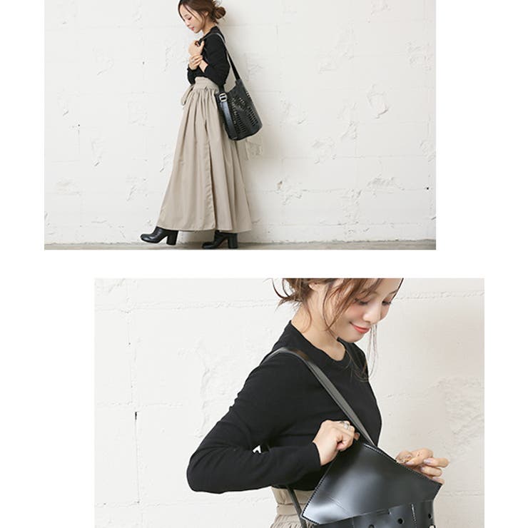 ayaさま専用　ワイヤーバッグ ダークシルバー　バケット8月10日まで発送分 ポーチ付き透かしバケツバッグ 田中亜希子さん着用(ショルダーバッグ