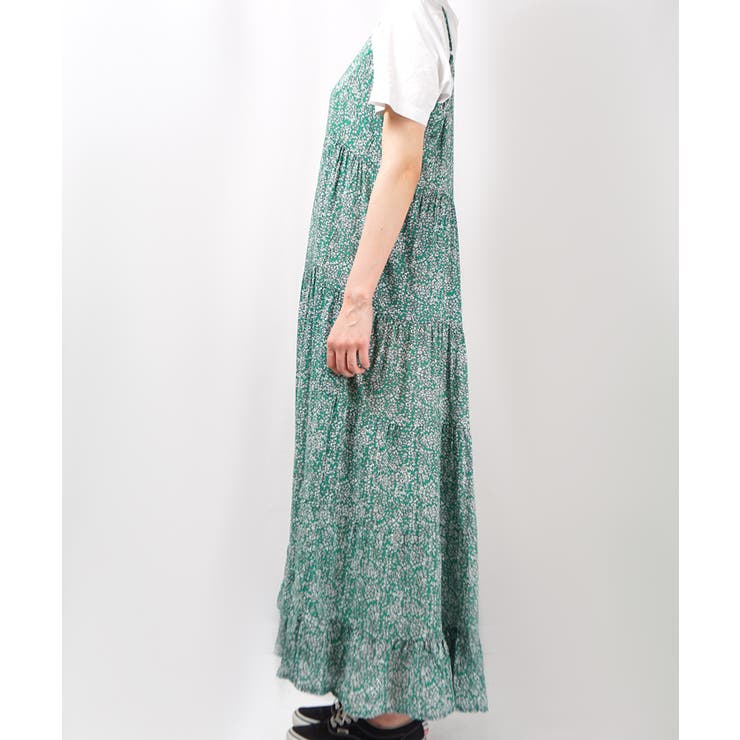 ふんわり小花柄キャミソールワンピース(ロングワンピース フレア Aライン | coca | 詳細画像4 