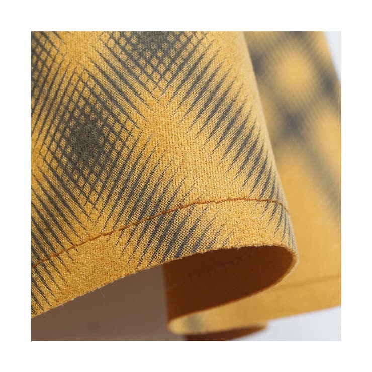 フェイクスウェードぼかしチェック柄フレアスカート(Aライン ミディ丈 ロング丈 | coca | 詳細画像7 