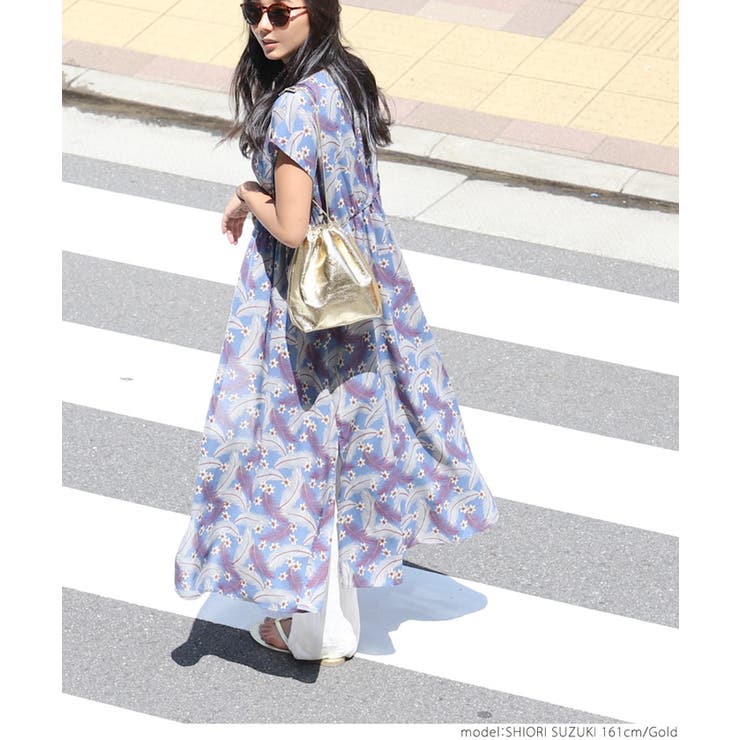 メタリック巾着バッグ 鈴木詩織さん着用 | coca | 詳細画像11 