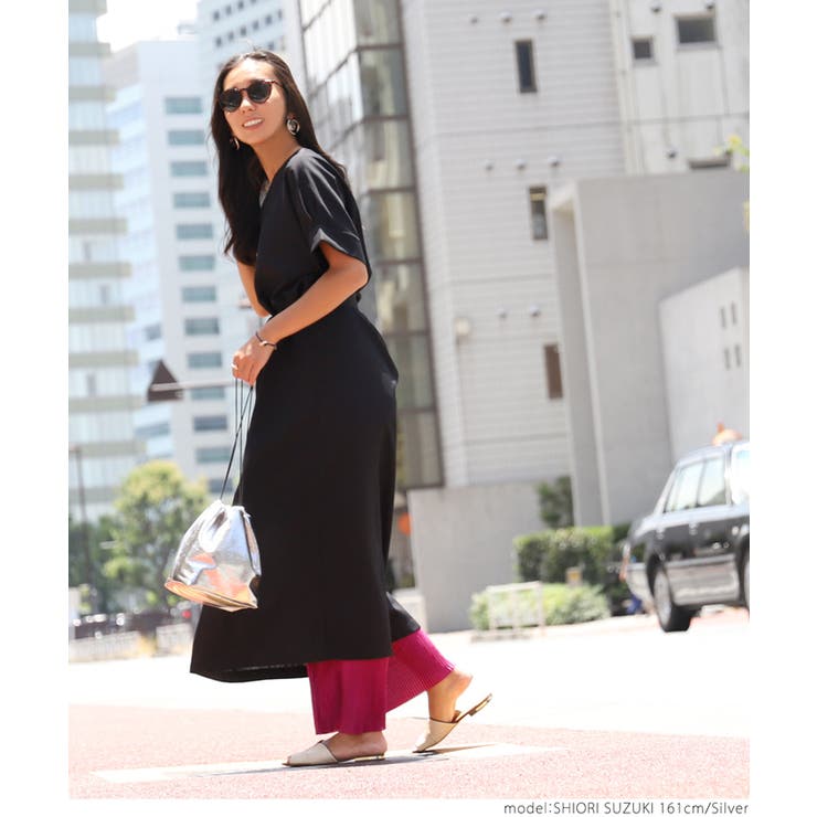 メタリック巾着バッグ 鈴木詩織さん着用 | coca | 詳細画像14 