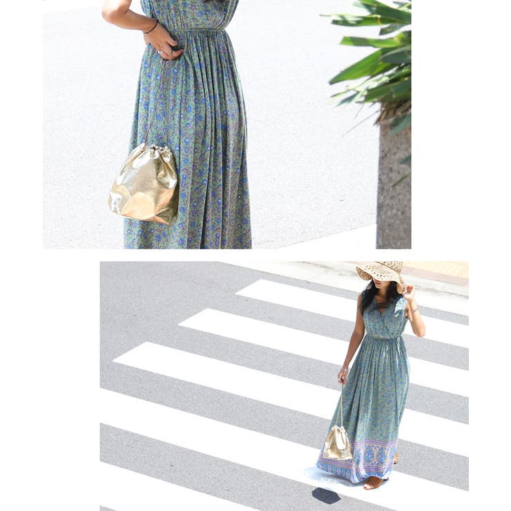 メタリック巾着バッグ 鈴木詩織さん着用 | coca | 詳細画像7 